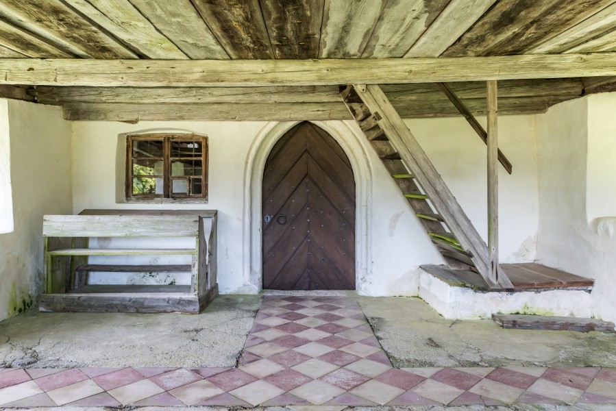 Hermagor Nampolach Filialkirche hl Kunigunde Vorlaube Innen-Ansicht 08062017 9142