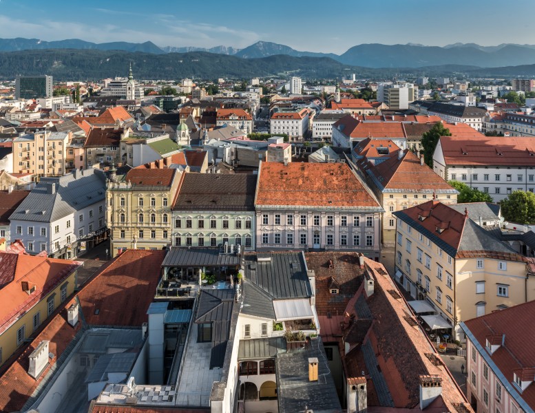 Klagenfurt Innere Stadt Alter Platz Nord-Ansicht 03082017 0270