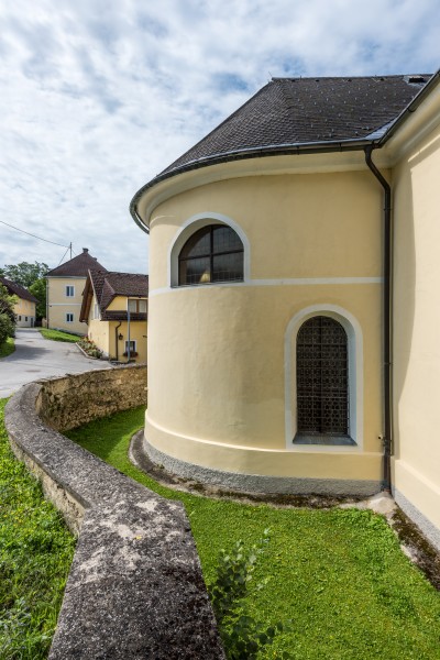 Maria Rain Kirchenstrasse 61 Pfarrkirche Mariä Himmelfahrt Chorschluss 13072018 3866