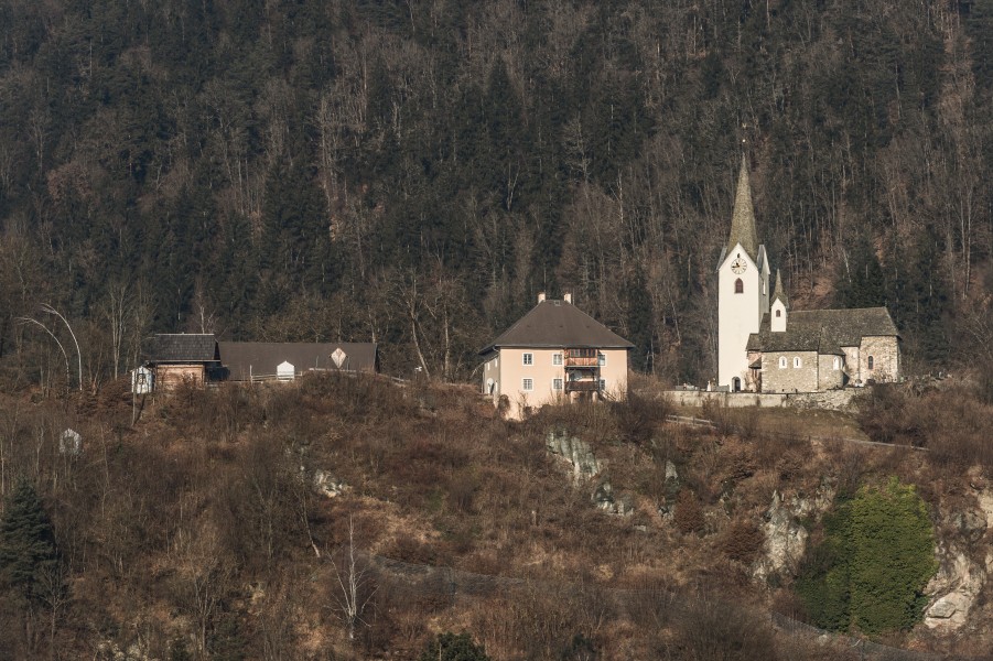 Maria Saal Karnburg Pfarrkirche hll Peter und Paul mit Pfarrhof 11012017 4764
