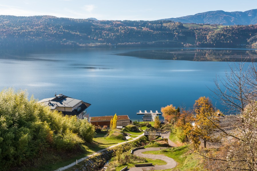 Millstatt Dellach 9 Hotel Sonnenhof Badestrand am Millstaetter See 08112015 8854