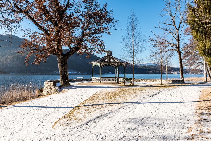 Pörtschach Halbinselpromenade Landspitz Aussichtspunkt Rondeau 21012018 2324