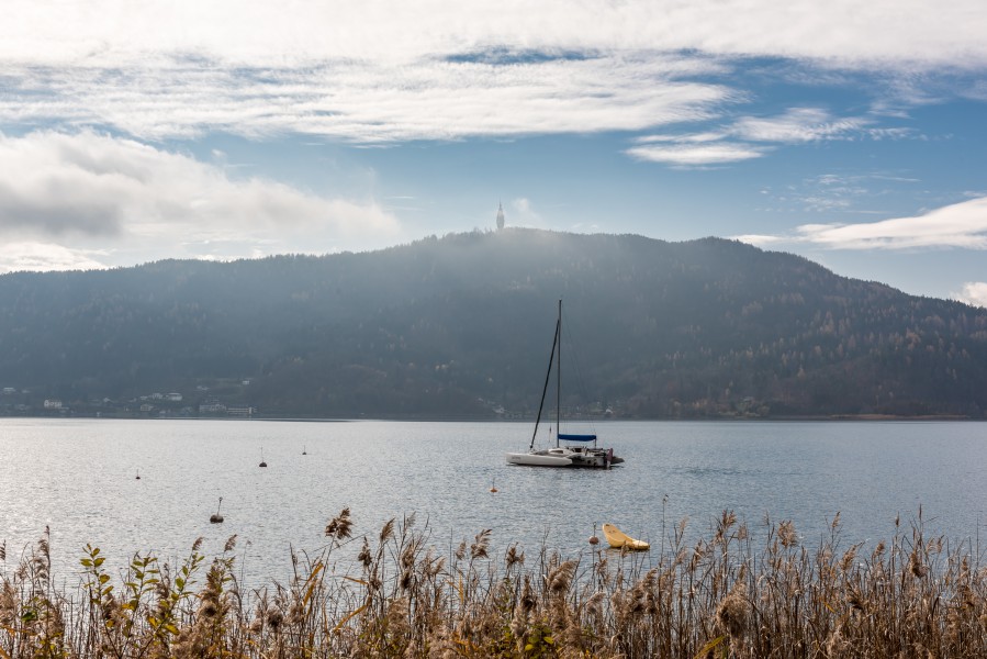 Pörtschach Hauptstraße Edelweißbad Wörther See-Blick und Pyramidenkogel 12112017 1927