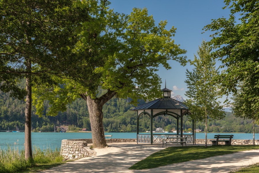 Poertschach Halbinselpromendade Landspitz Pavillon 27052017 8869