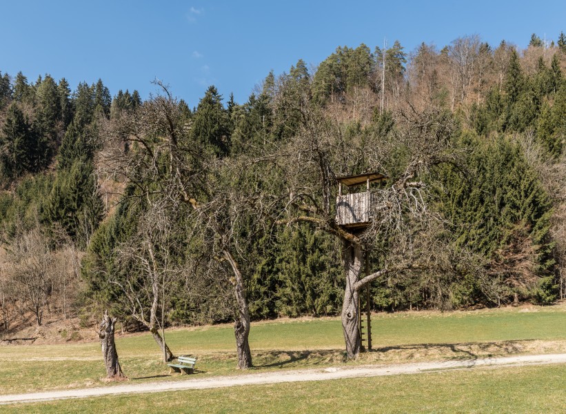 Poertschach Winklern Gaisrueckenstrasse Am Kåte Hochsitz 12032017 6554