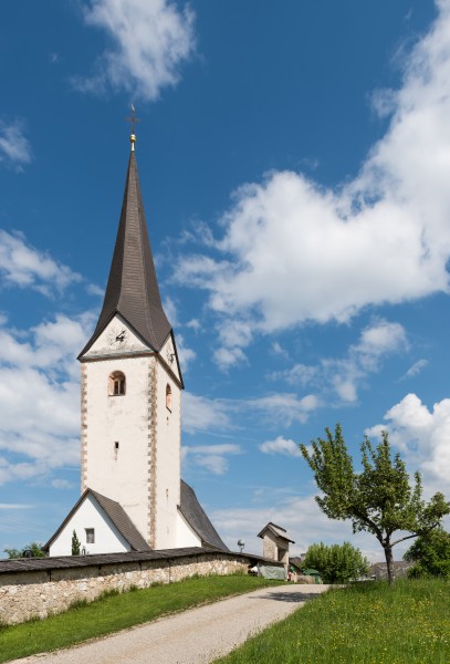 Sankt Margareten im Rosental Pfarrkirche hl Margaretha SW-Ansicht 09052018 3176