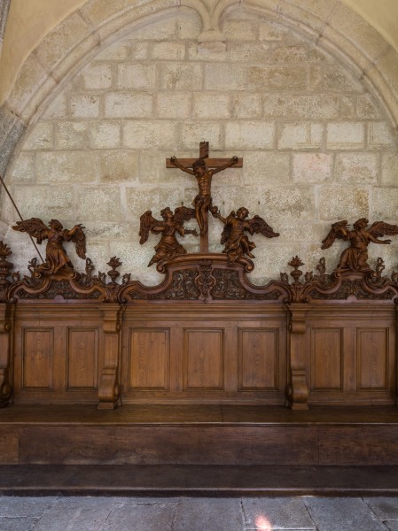 Stift Zwettl Kreuzgang Gestühl 01