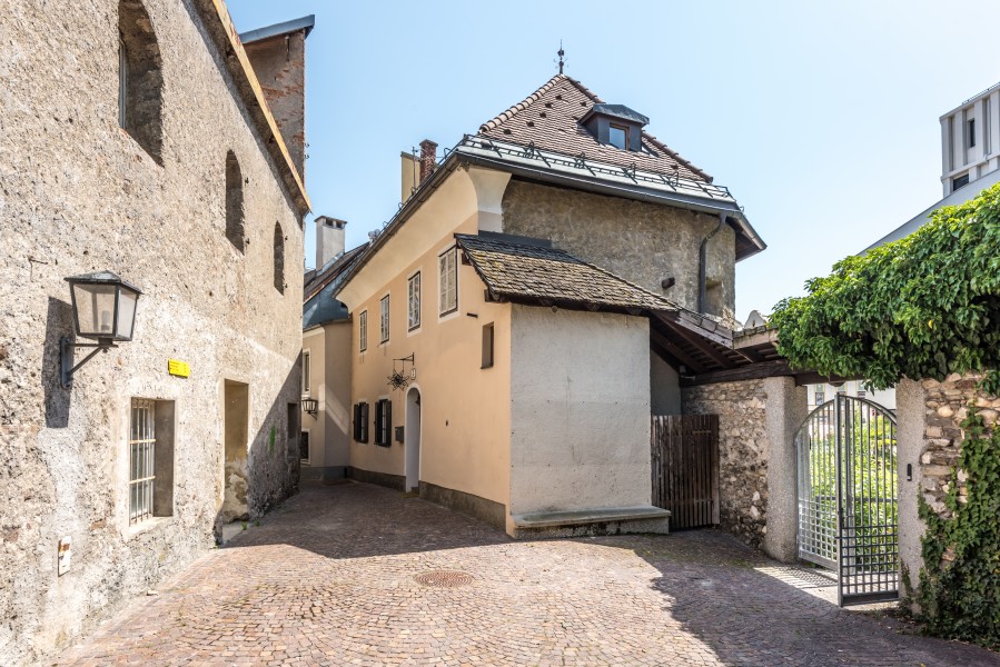 Villach Innenstadt Schanzgasse 3 Stadtmauer und Wehrturm N-Ansicht 02072018 3806