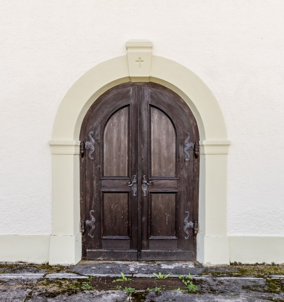 Villach Sankt Leonhard Pfarrkirche hl. Leonhard N-Portal 24092018 4761