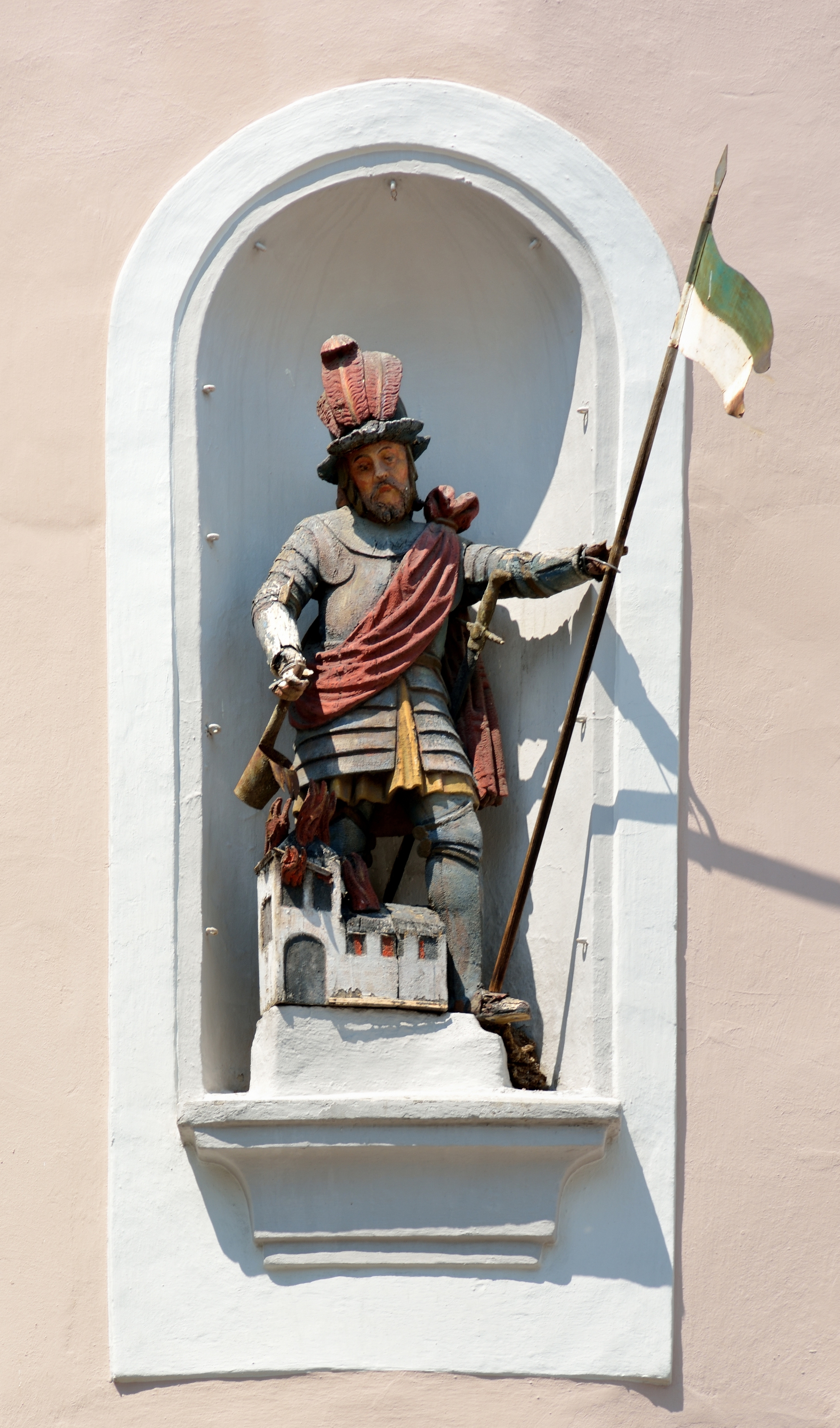 Stadtplatz 46 Steyr Fassadendetail Hl Florian DSC 2813w