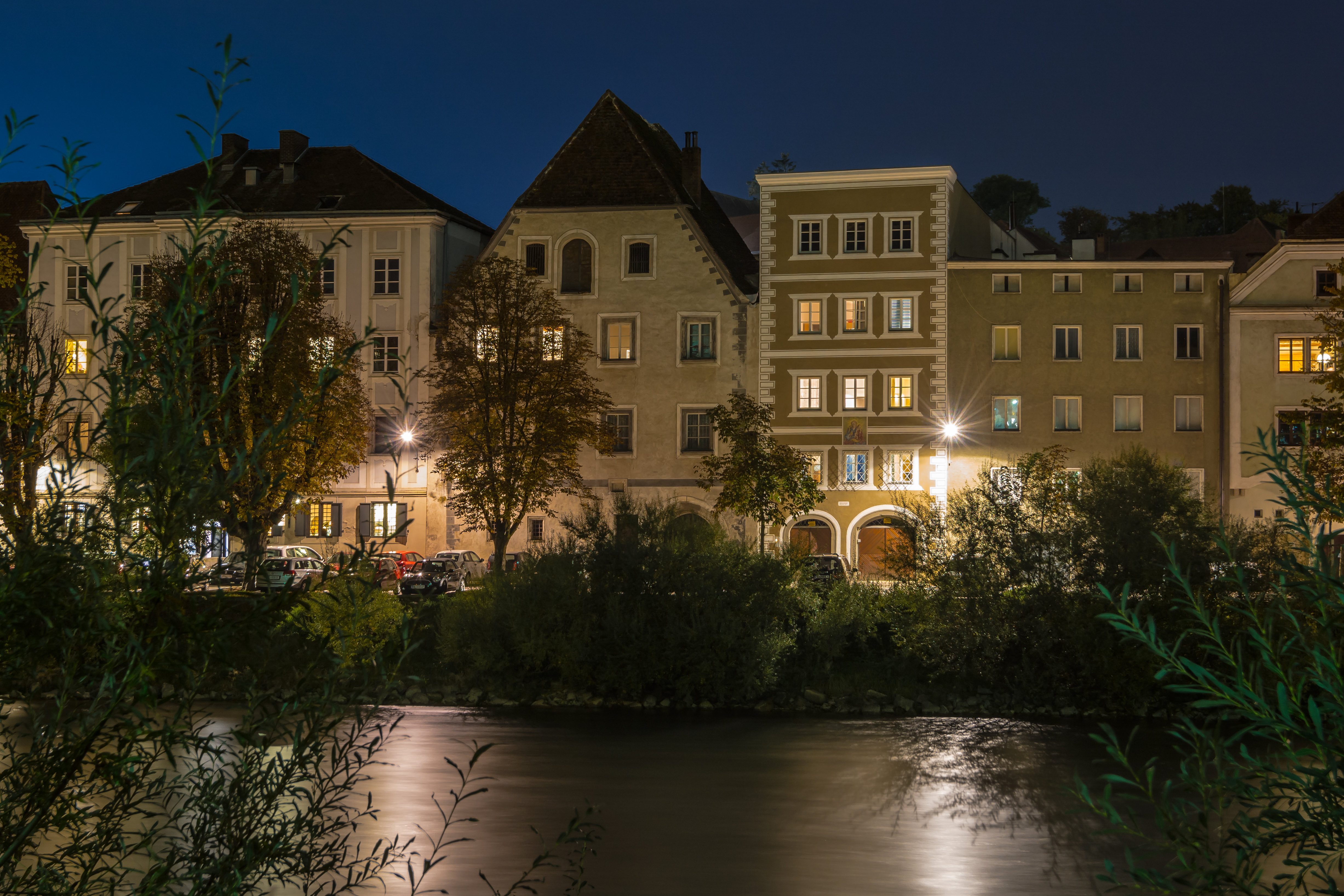 Steyr Ennskai rear of Stadtplatz 3 5 7