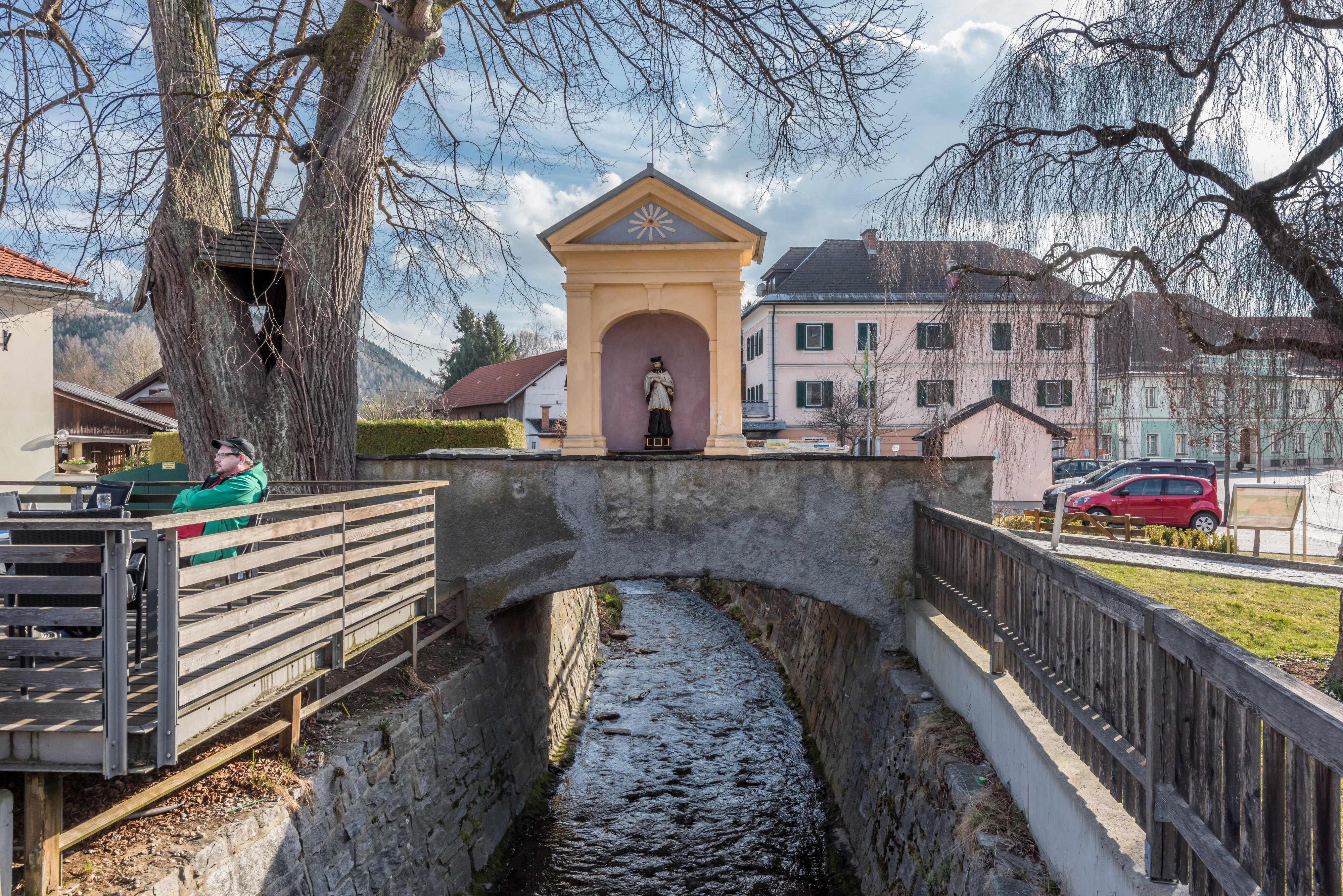 Guttaring Johannesbrücke und Bildstock mit Schnitzfigur 21032017 6890