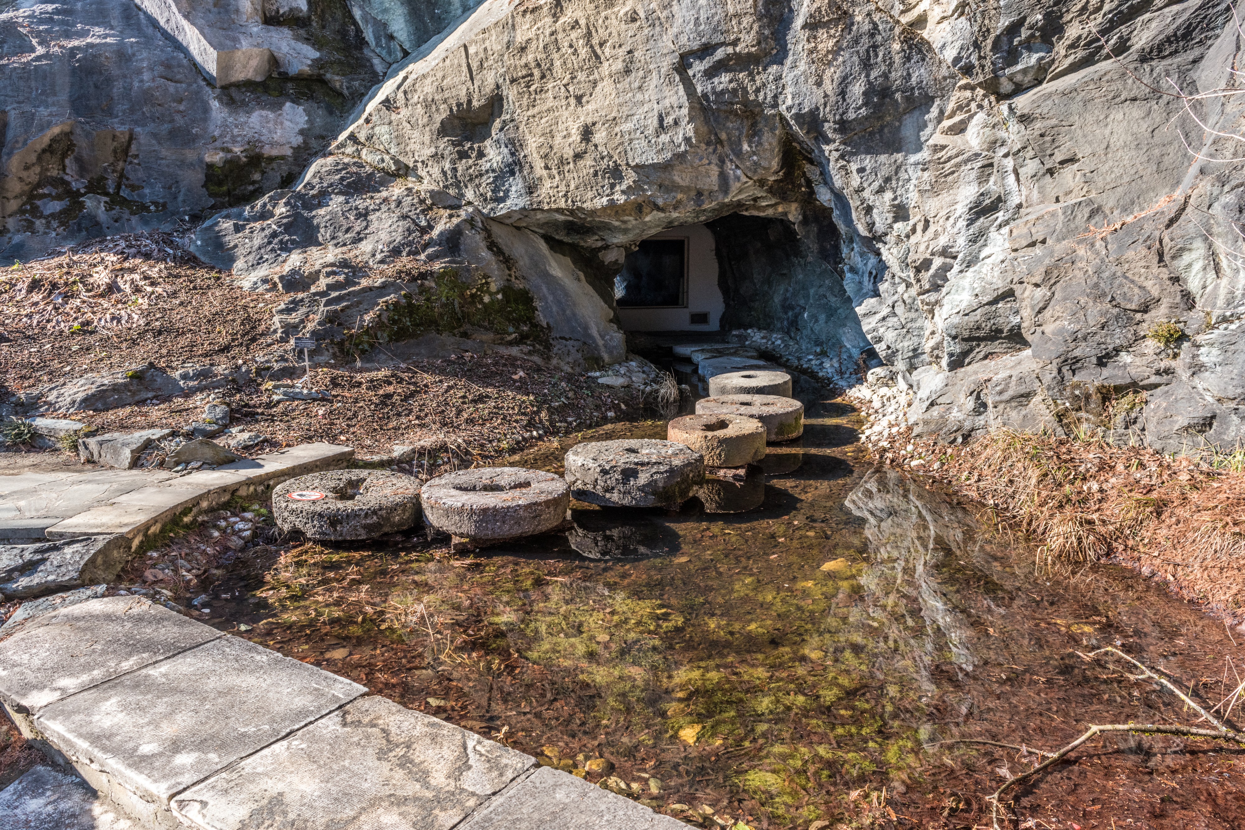 Klagenfurt Villacher Vorstadt Botanischer Garten Felsnische 29012018 2489