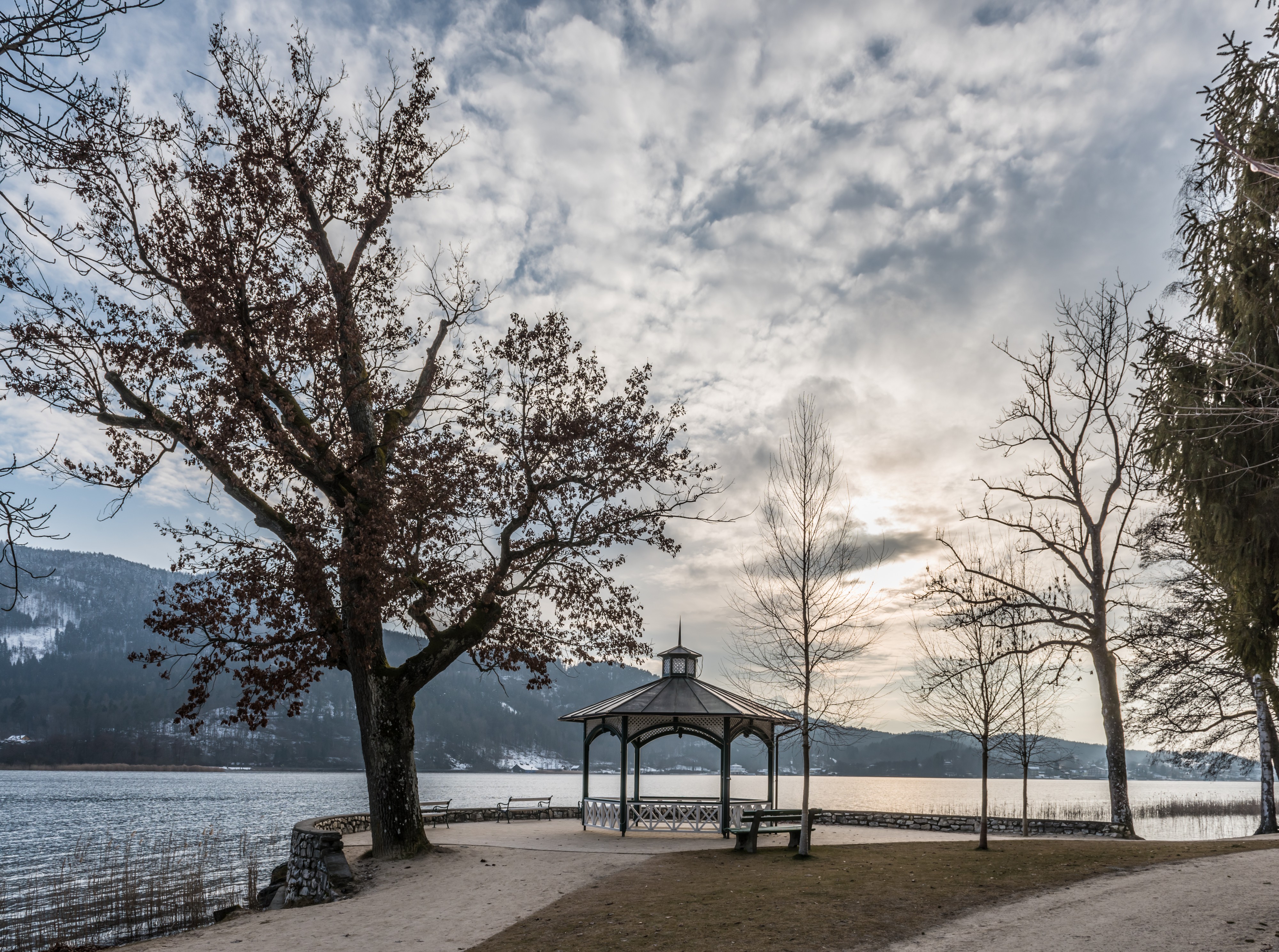 Pörtschach Halbinselpromenade Landspitz Pavillon 11022018 2653