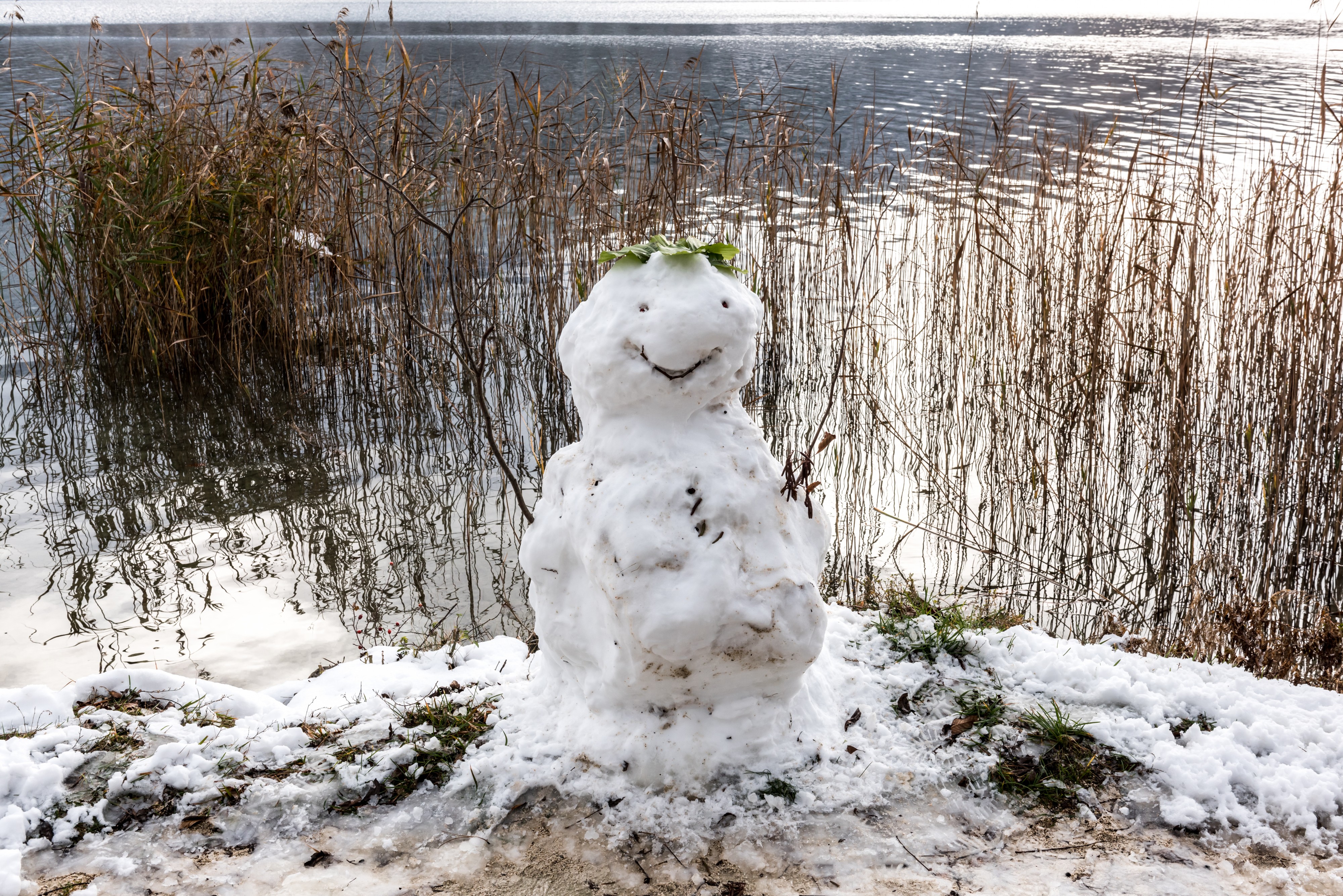 Pörtschach Halbinselpromenade Landspitz Schneemann 20112018 5412