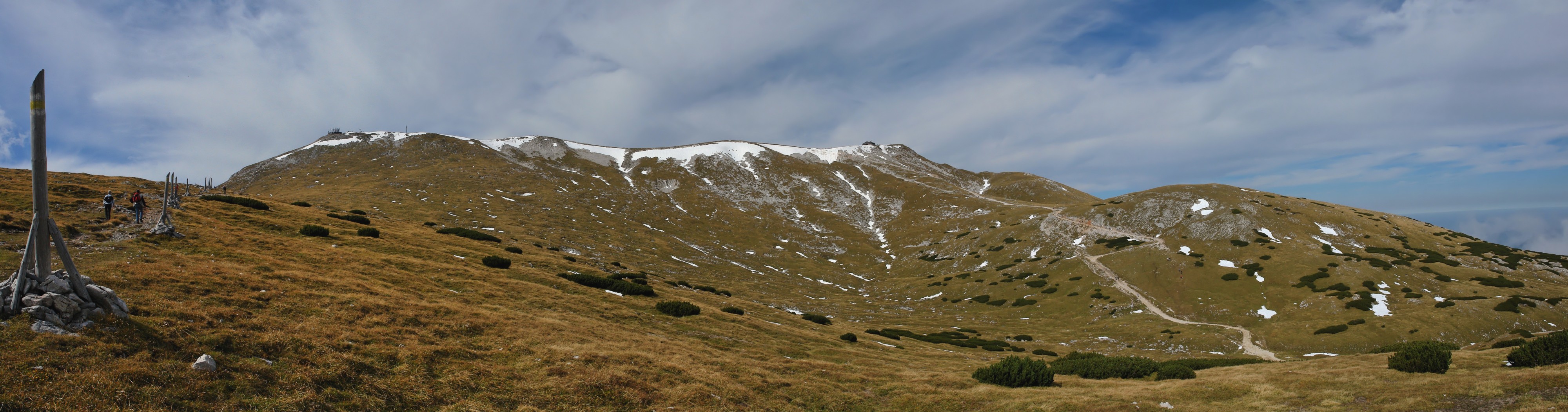 Panoramic view of Schneeberg (Alps, Austria)