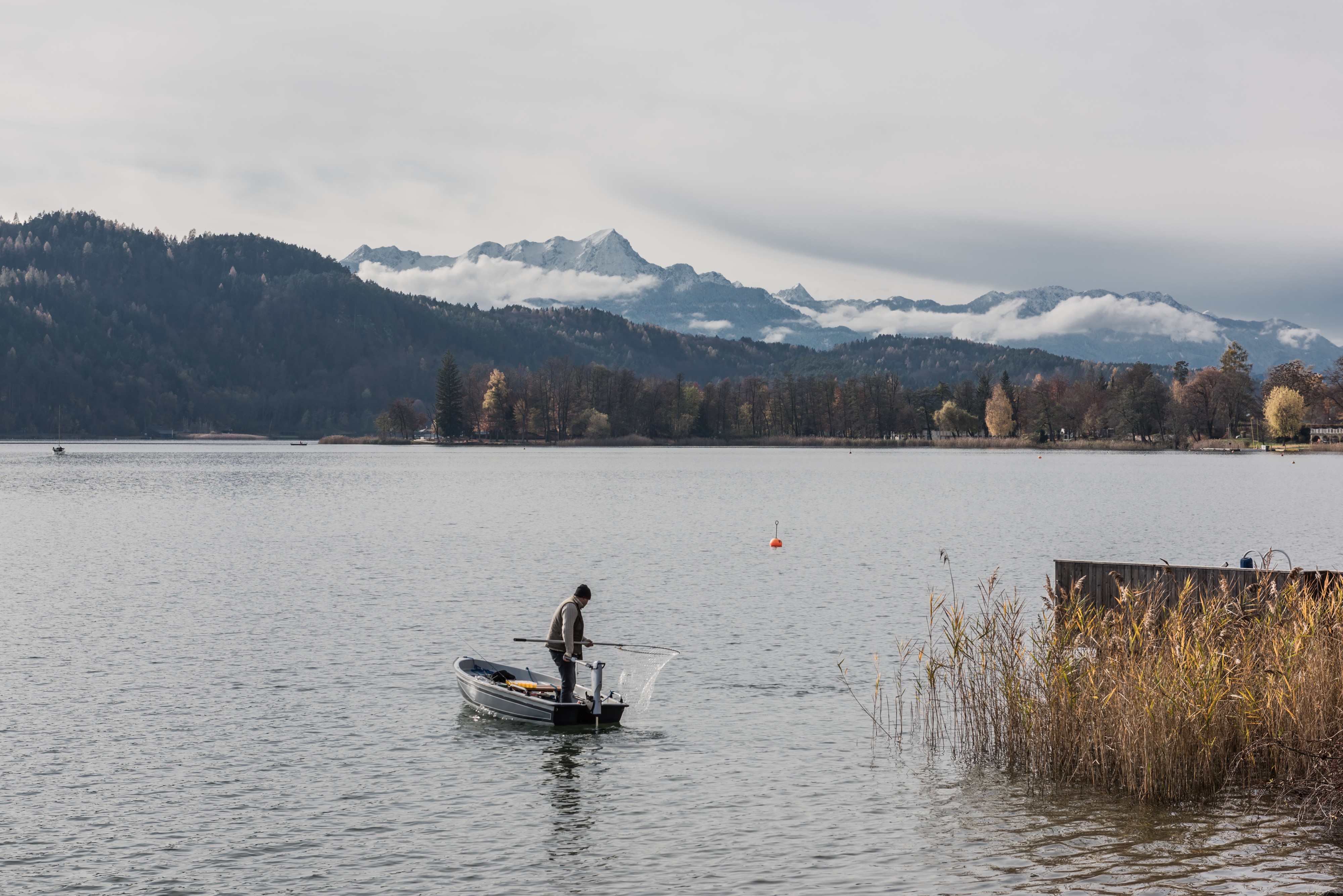 Poertschach Edelweiss-Bad Woerther See mit Fischer 13112016 5388