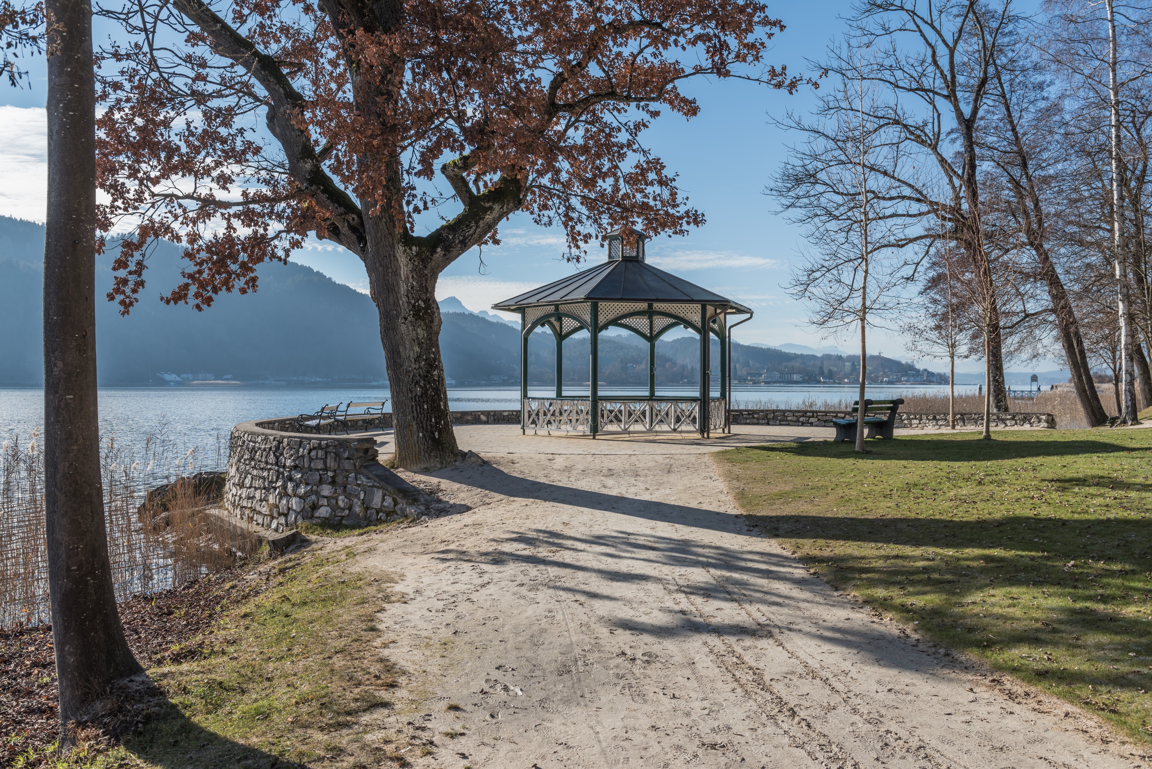 Poertschach Halbinselpromenade Landspitz Pavillon 08122016 5546