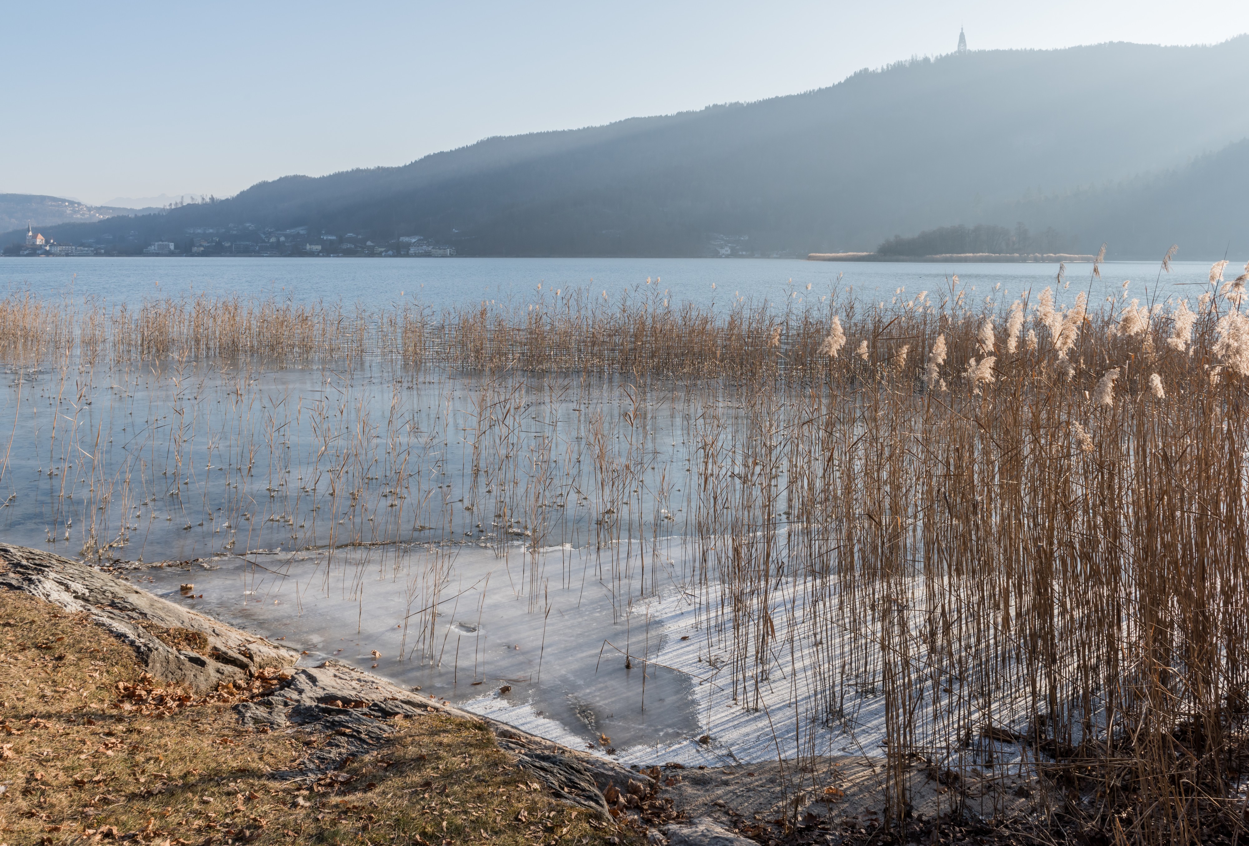 Poertschach Halbinselpromenade Seeblick nach SO 11012017 6013