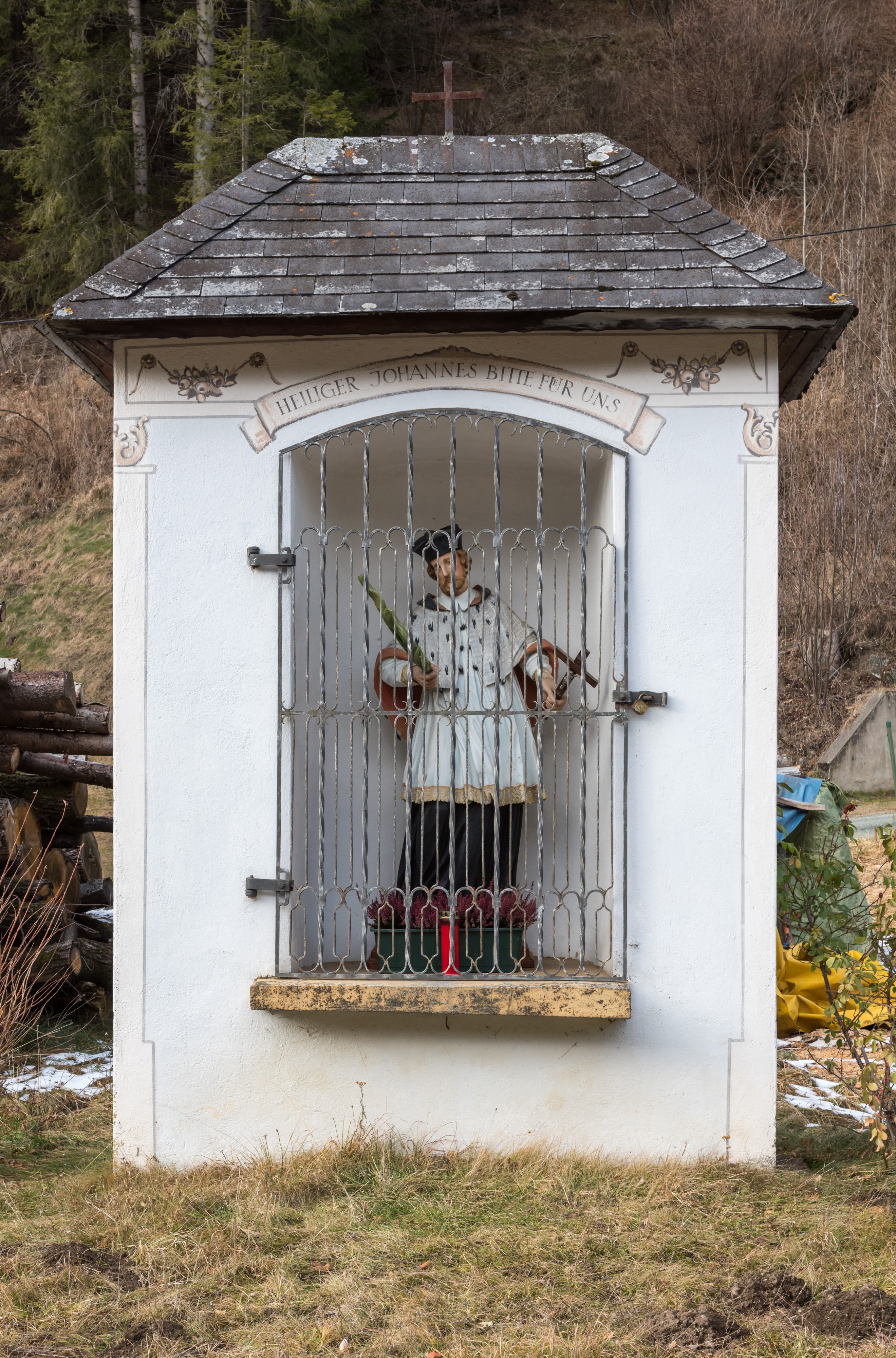 Reichenau Waidach Nischenbildstock hl Johannes Nepomuk 09122015 9482