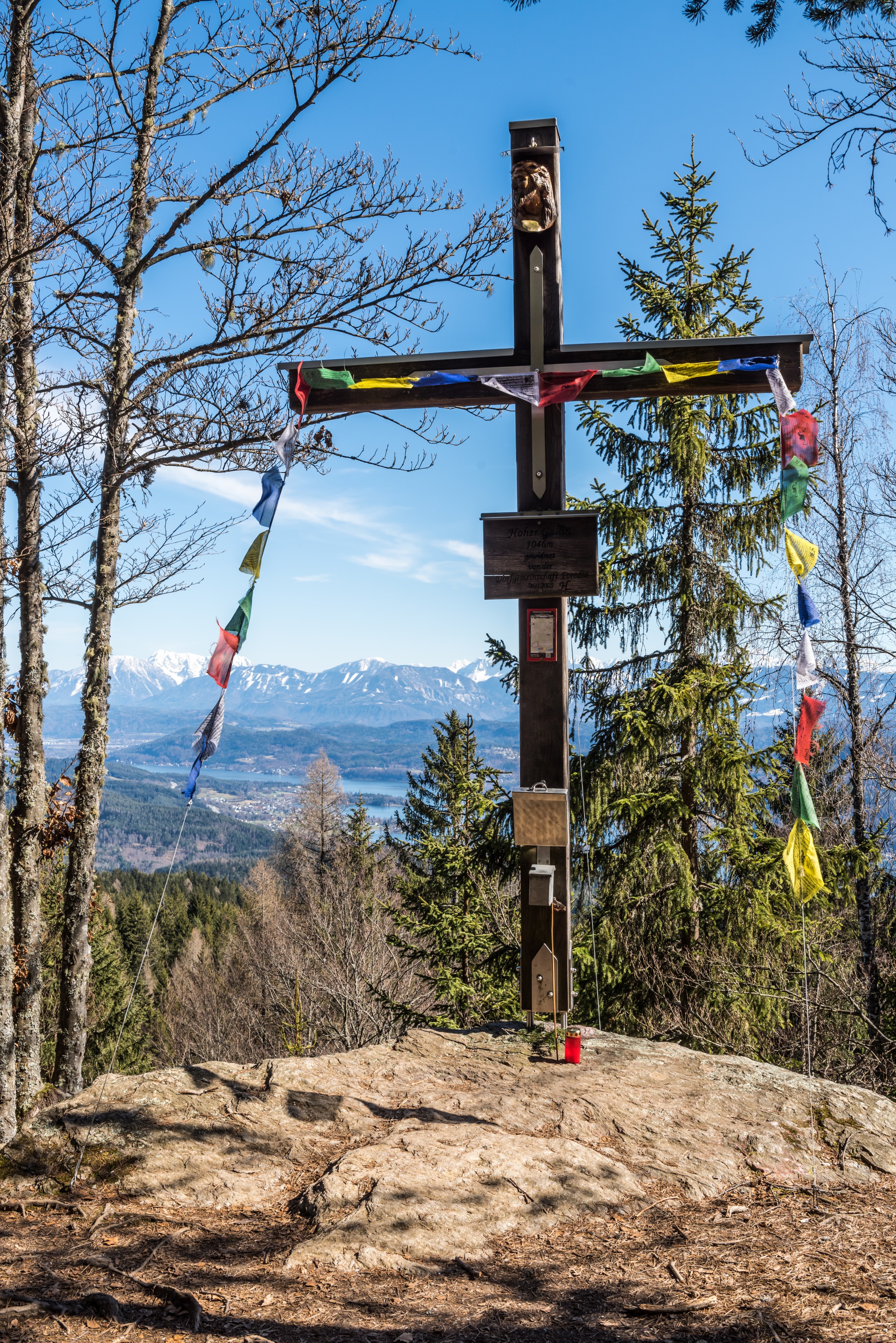 Techelsberg Hoher Gallin Gipfelkreuz 02042018 2853