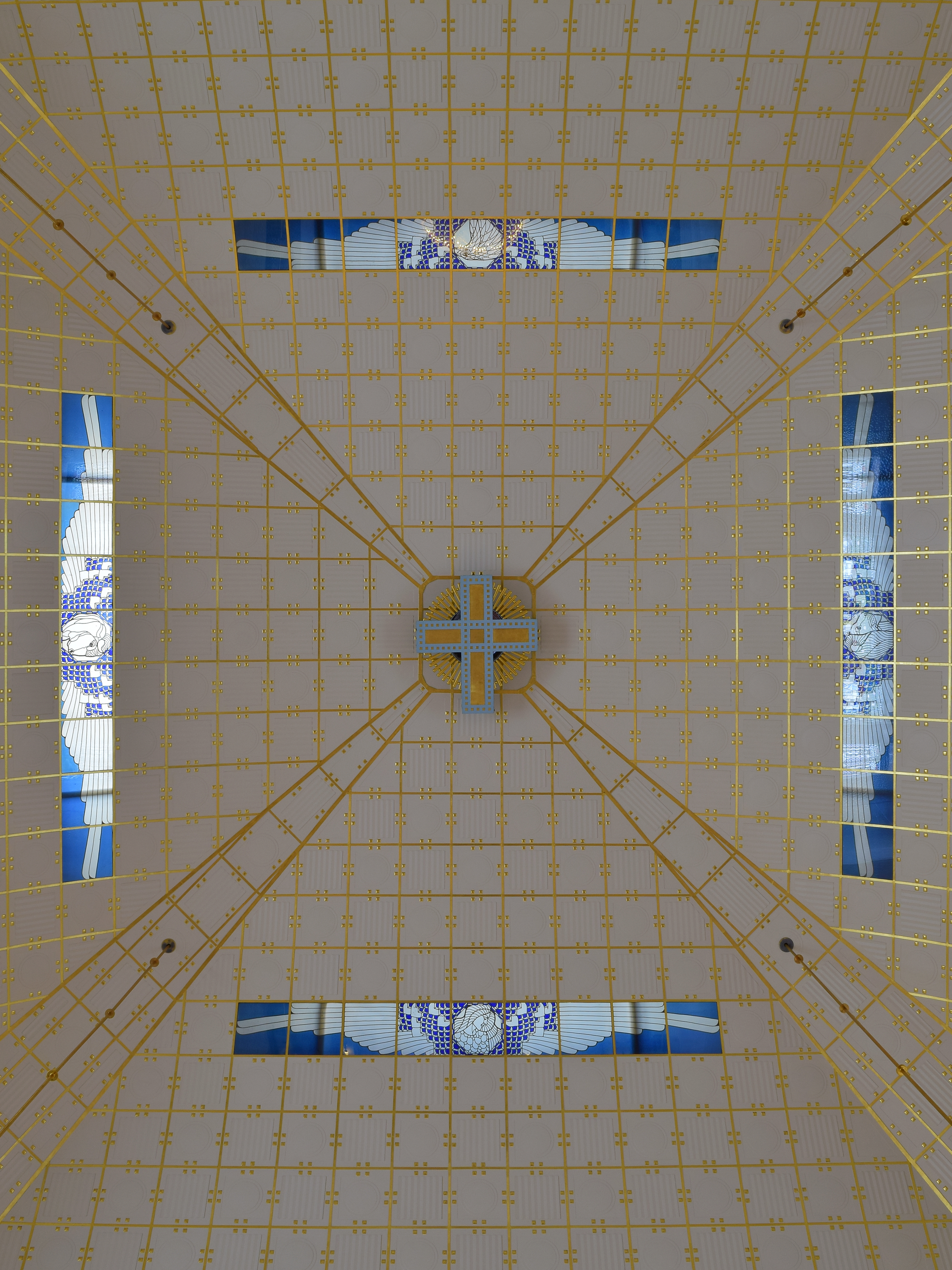 Wien - Otto-Wagner-Kirche am Steinhof - Innenverkleidung der Kuppel