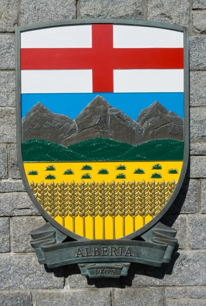 Coats of arms of Alberta, Confederation Garden Court, Victoria, British Columbia, Canada 15