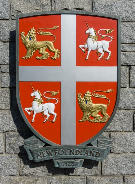 Coats of arms of Newfoundland and Labrador, Confederation Garden Court, Victoria, British Columbia, Canada 24