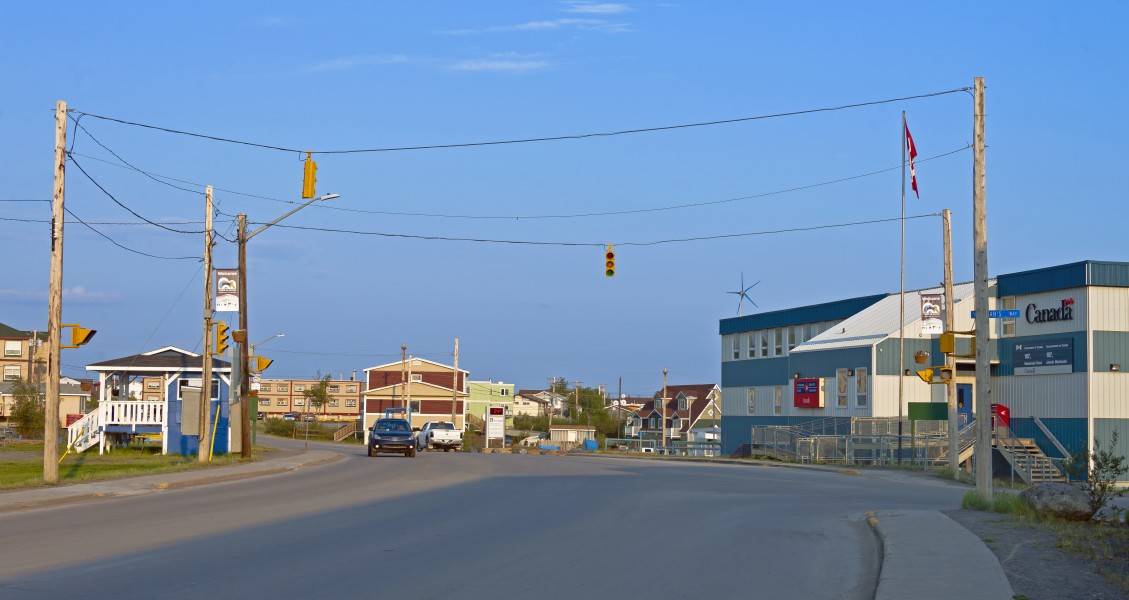 Northernmost traffic light in North America, Inuvik, NT