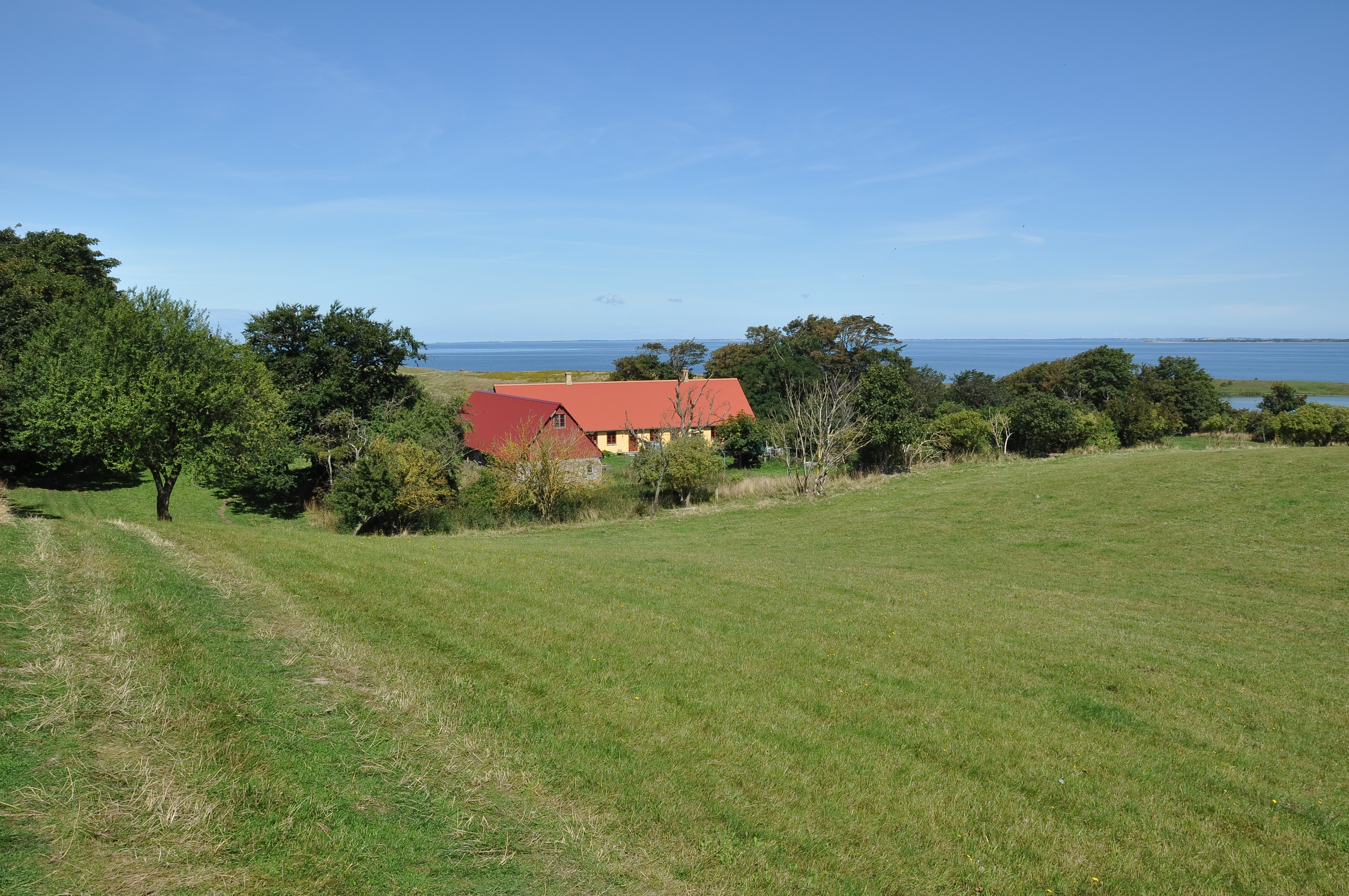 Farm and fields on Nekselø, Denmark
