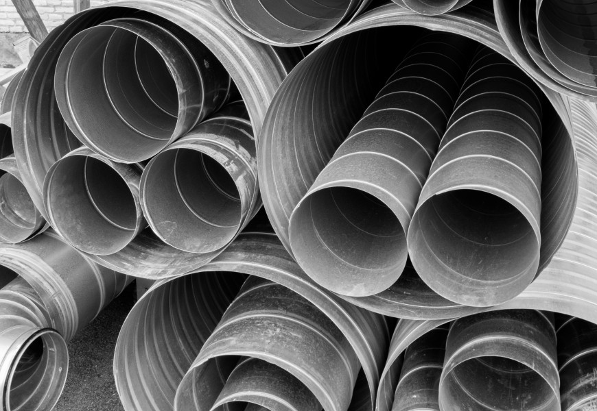 Air duct pipes at Viborg Katedralskole