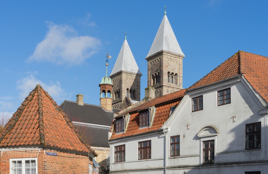 Domkirke towers Viborg Danemark