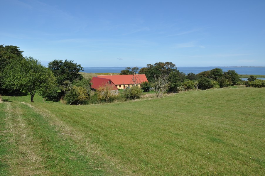 Farm and fields on Nekselø, Denmark