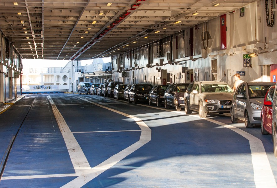 inside a Scandlines ferry in Helsingør city, Denmark, June 2014, picture 8