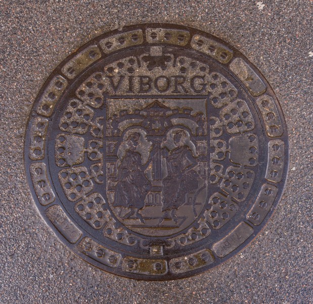 Manhole cover in Viborg Danemark