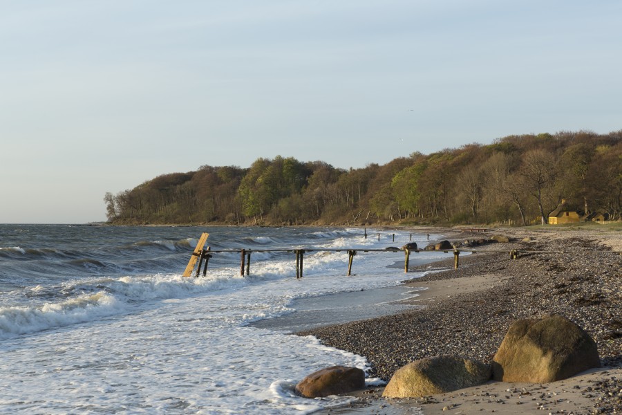 Moesgård Strand i morgenlys