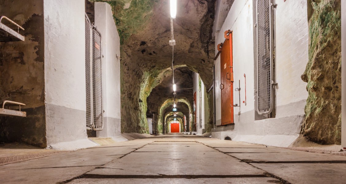 Underground passage, Stevnsfort Cold War Museum, Denmark-4843