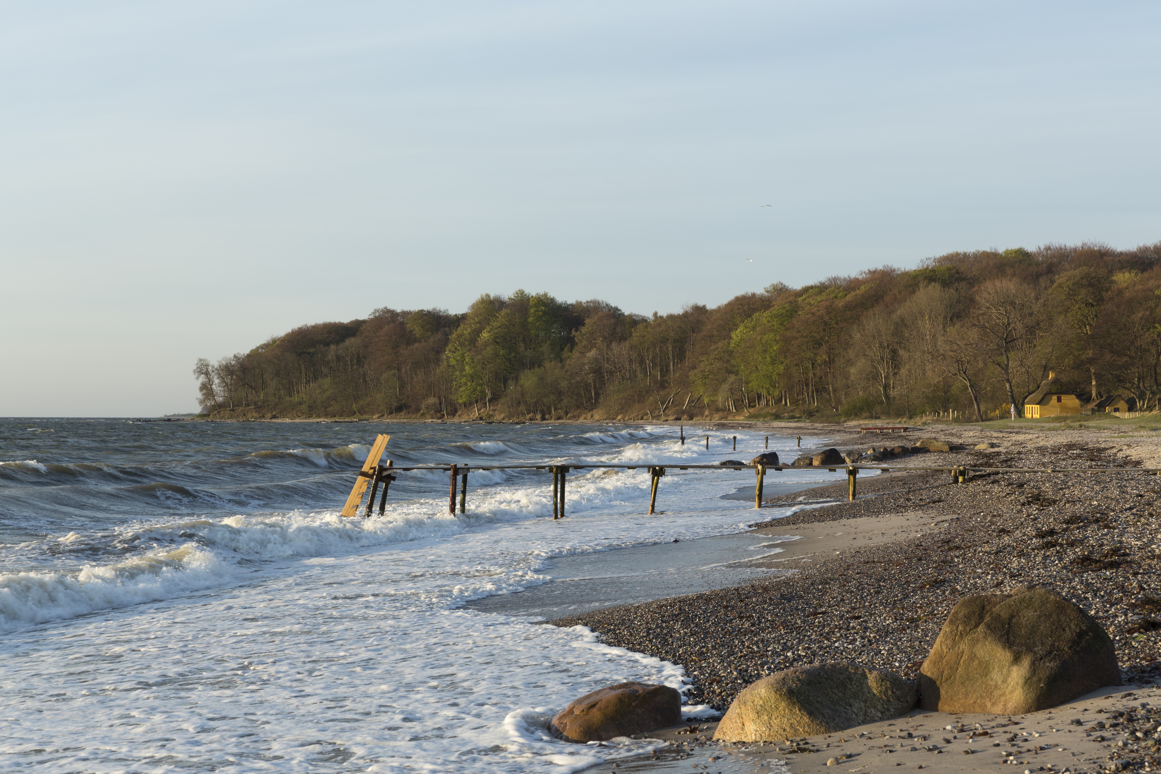 Moesgård Strand i morgenlys