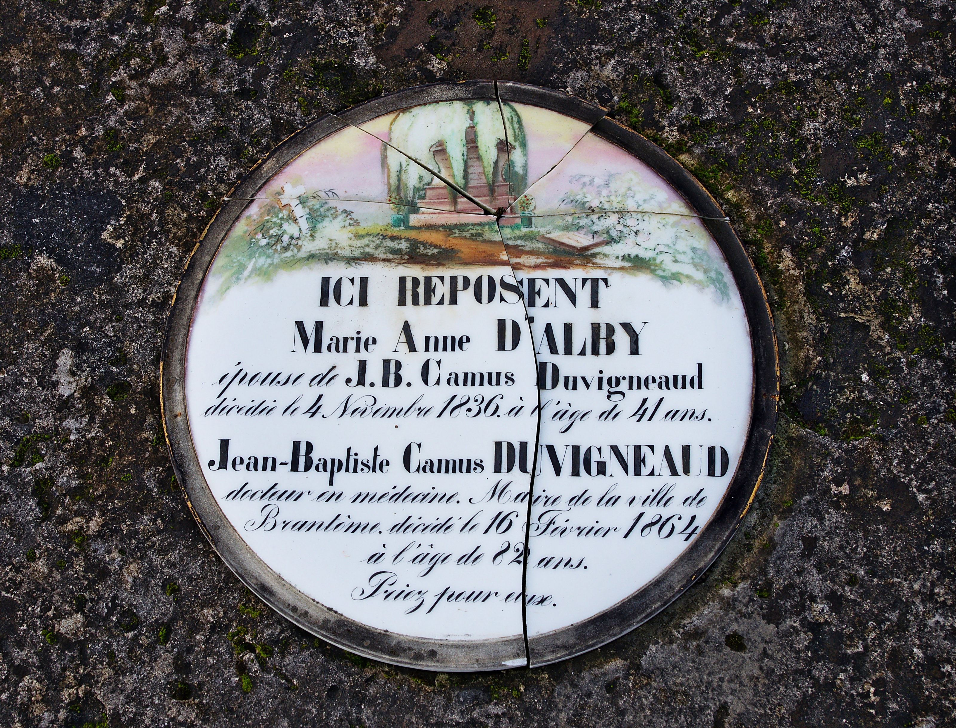 Brantôme 24 Plaque brisée 2013