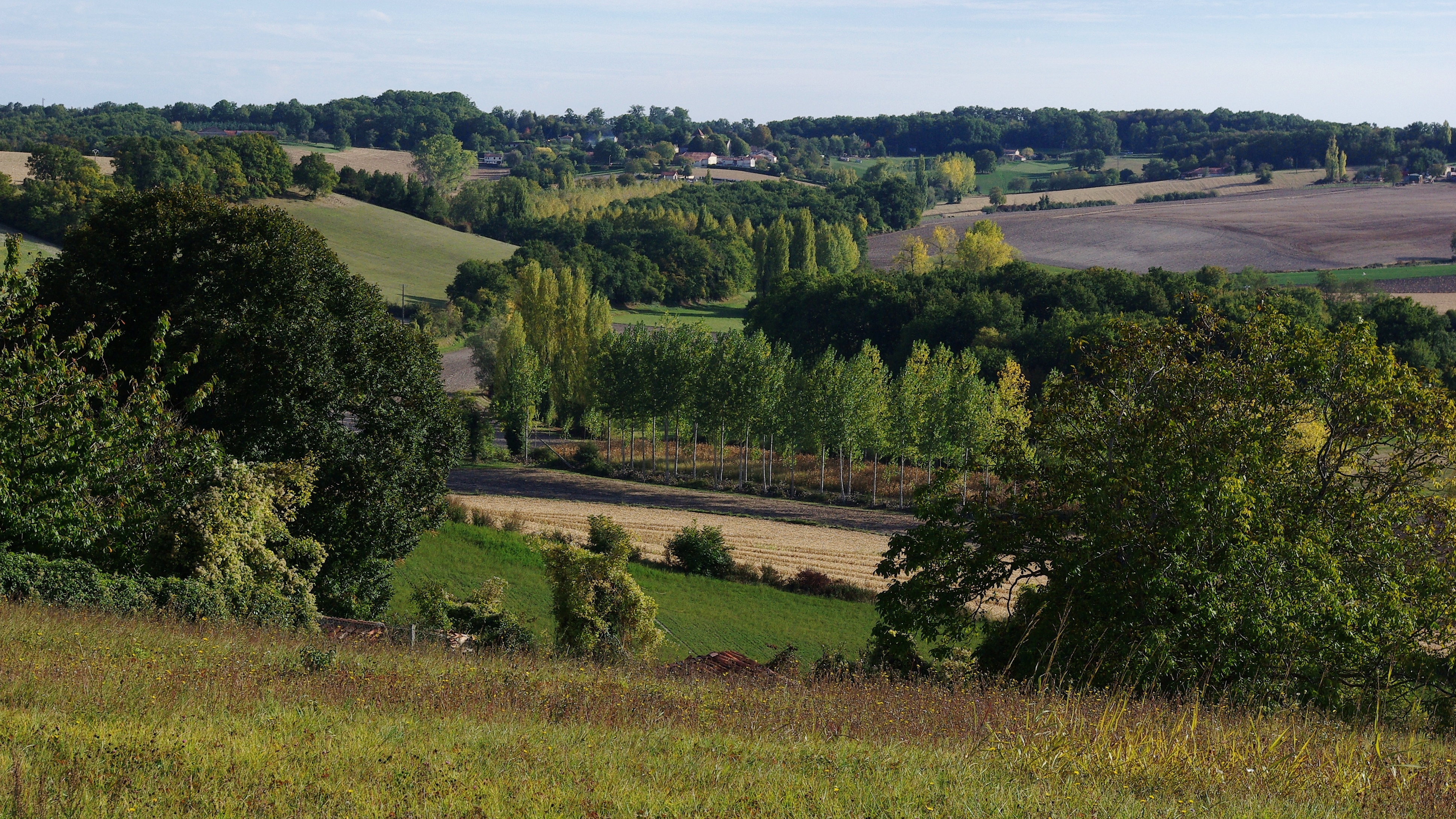 Juignac vu de St Amant