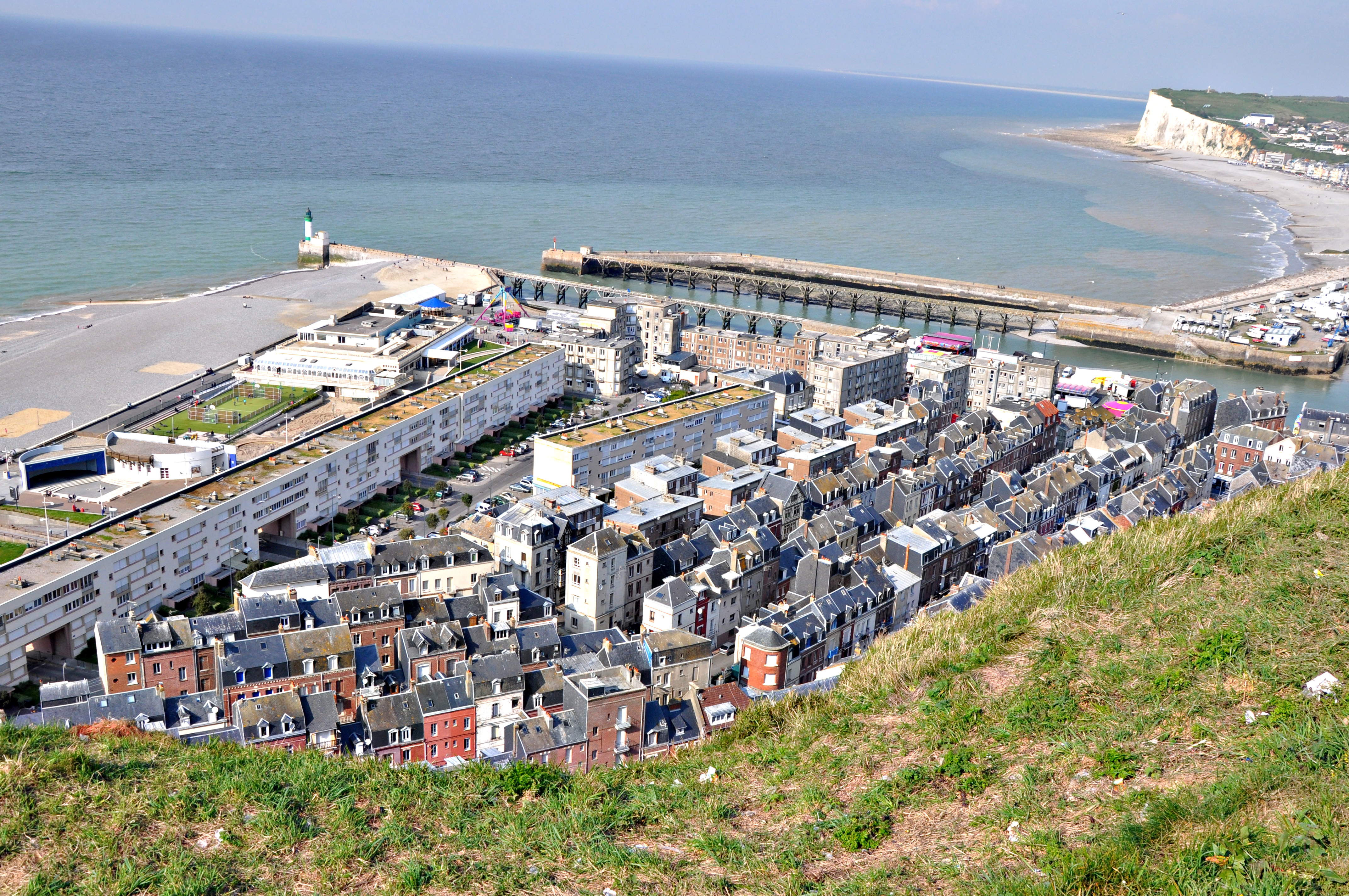 Le Tréport (France) from cliff