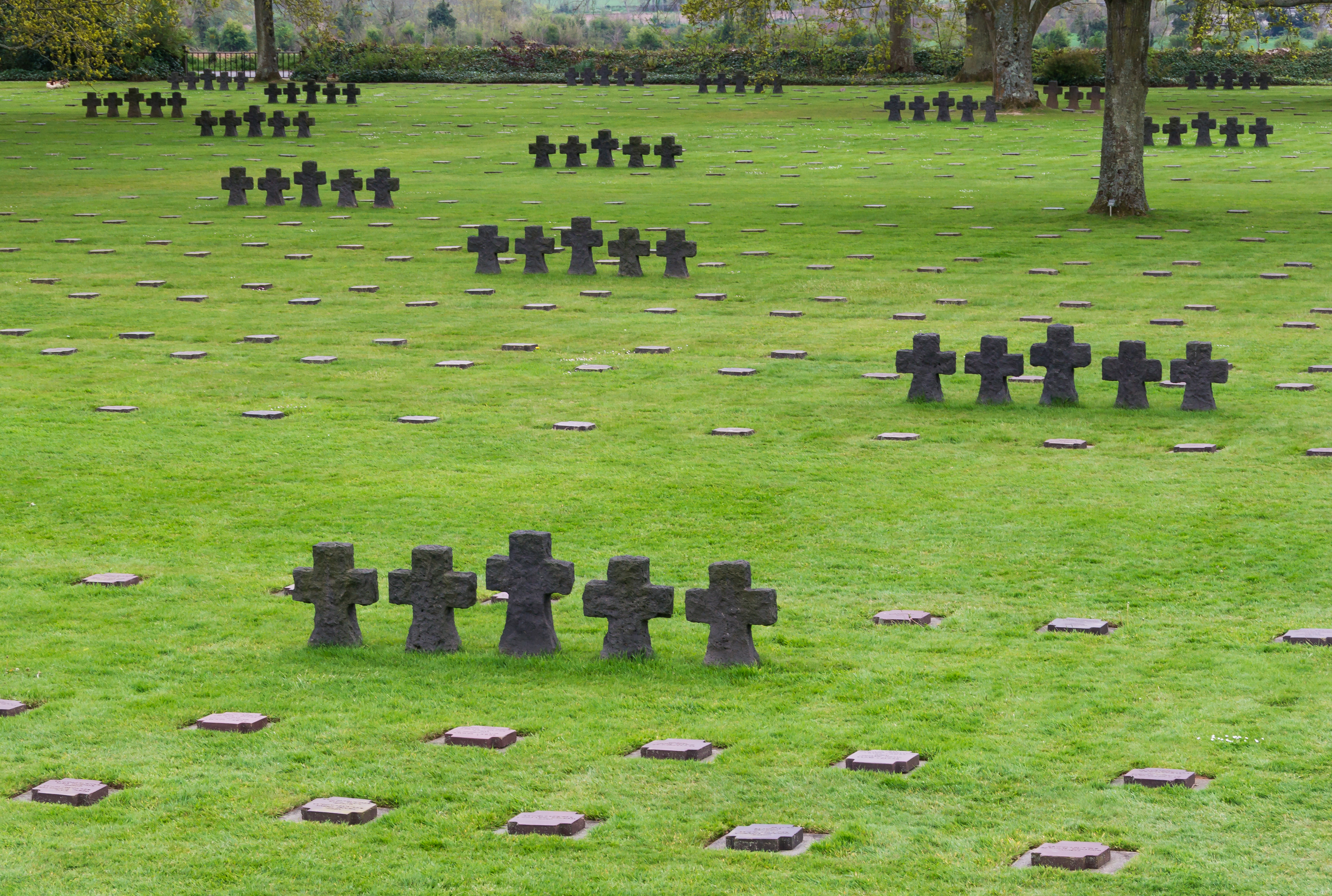 Overview german military cemetery La Cambe Calvados WWII