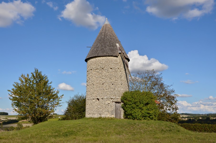 Bessac 16 Moulin de la Paille XVIIIe Vue SSW 2014