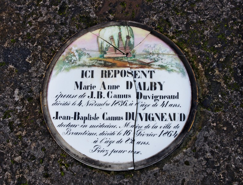 Brantôme 24 Plaque brisée 2013