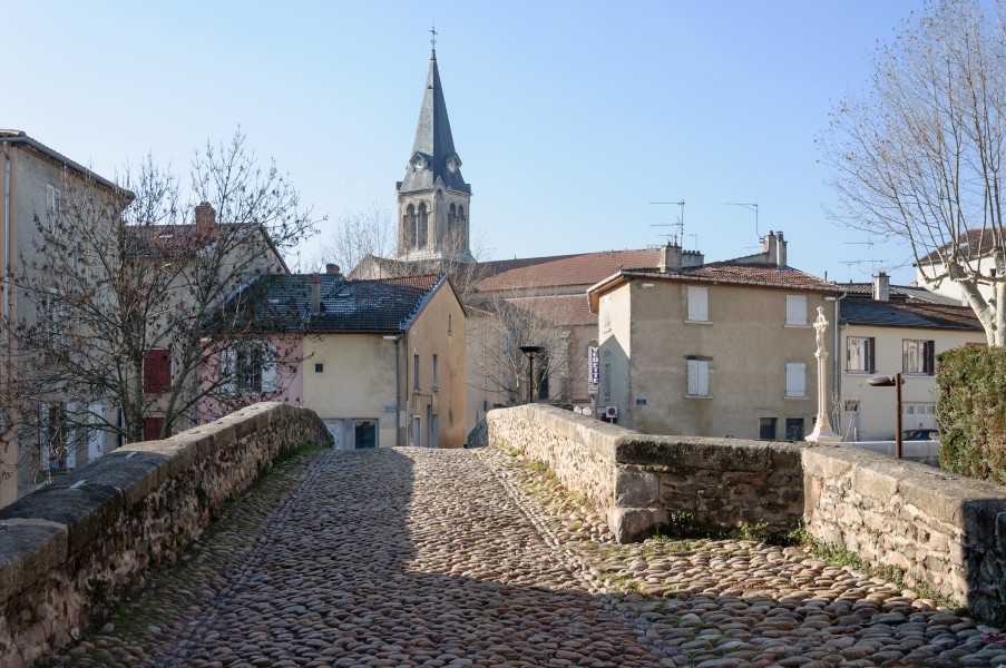 Brignais vue du pont vieux