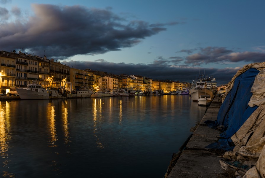 Canal de Sète juste avant crépuscule 01