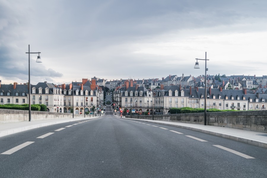 City of Blois from the bridge of Jacques-Gabriel 01