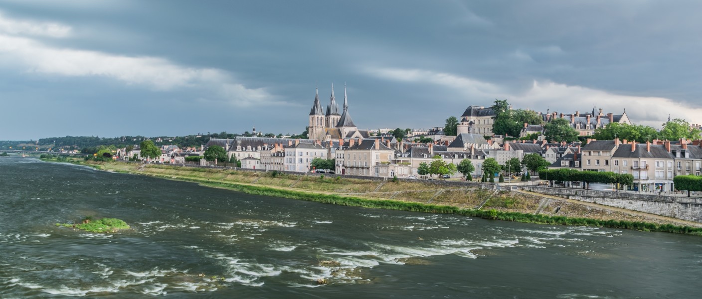 City of Blois from the bridge of Jacques-Gabriel 02