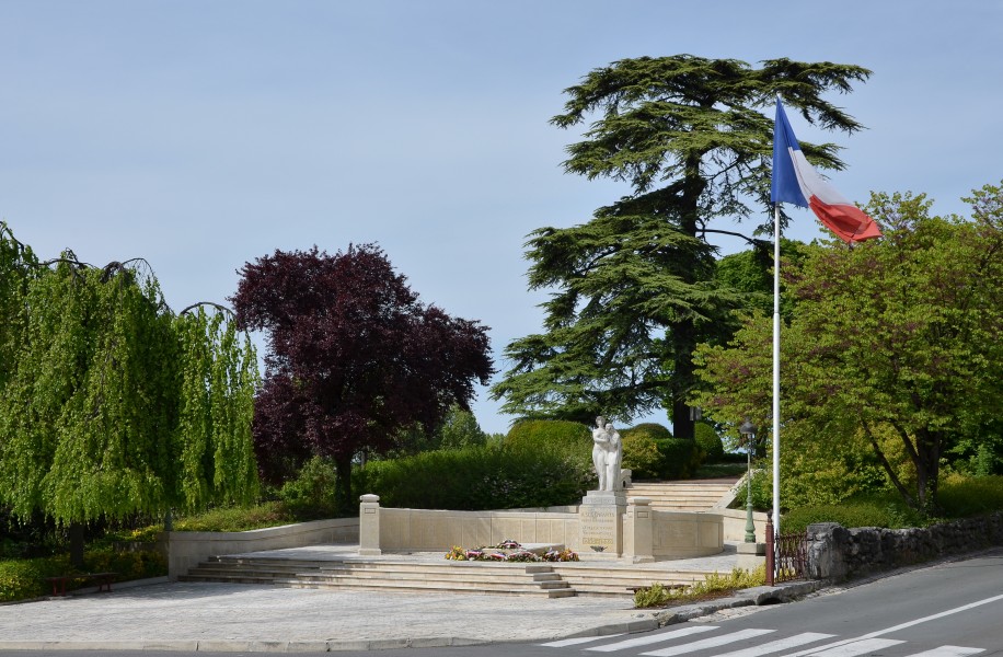 Cognac 16 Monument aux morts&drapeau 2014