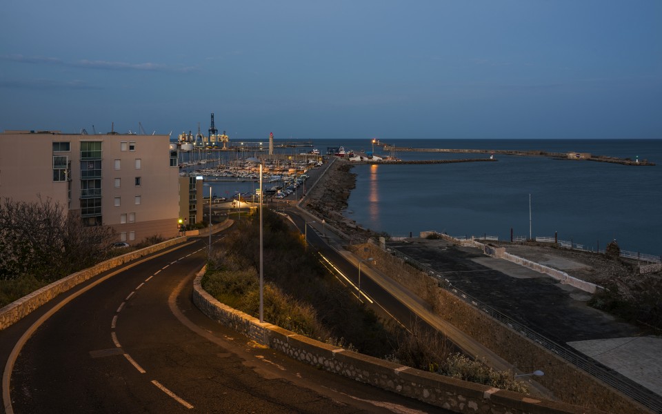 Harbour of Sète at dusk cf01